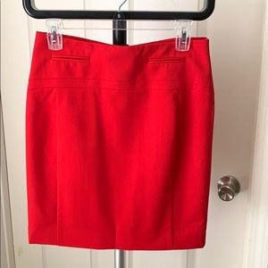 Express Size 2 red skirt